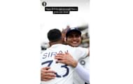 Screenshot of Mohammed Siraj's Instagram story.